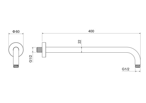 Держатель для душа Aquatek AQ2176BG золото - фото 3